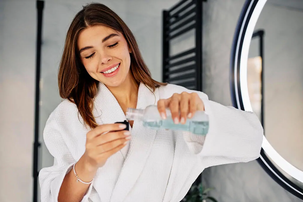 Healthy smile from good dental hygiene
