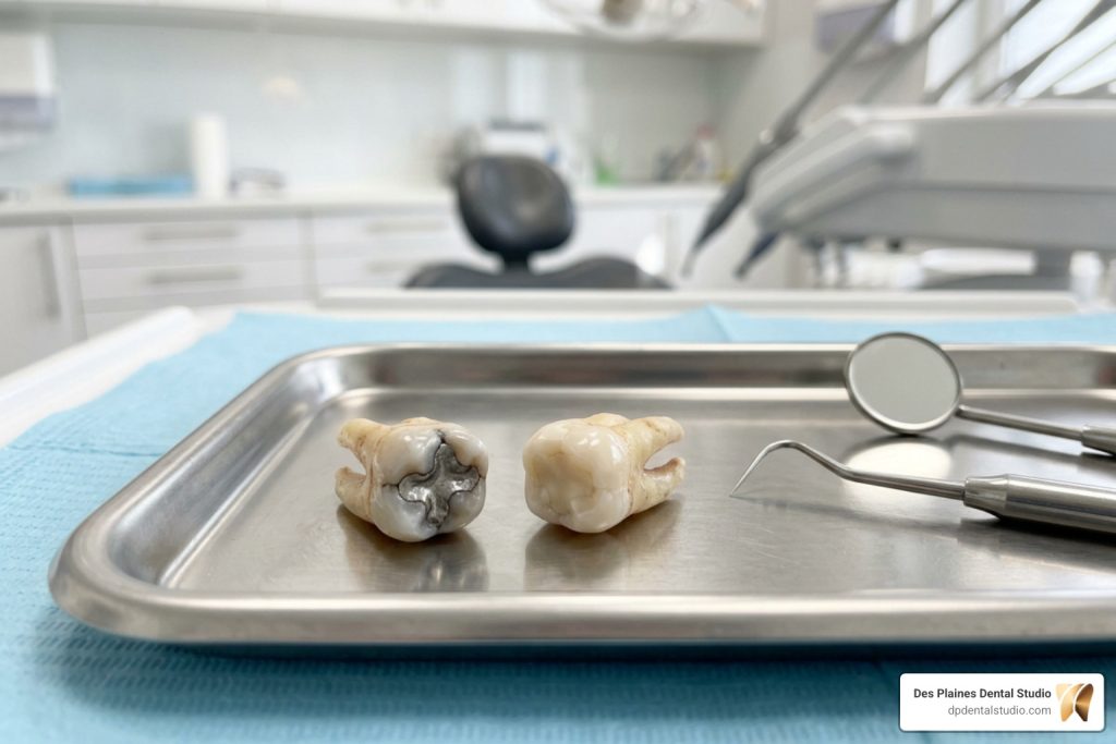 composite filling vs amalgam filling dental comparison