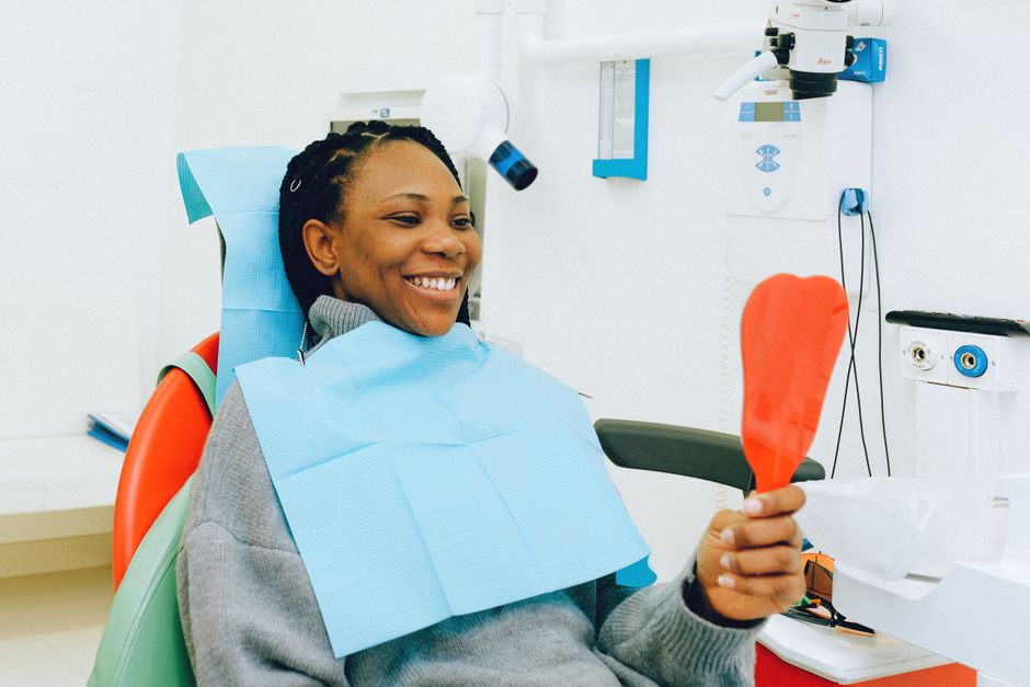 dental bridge patient smiling healthy teeth restorative dentistry