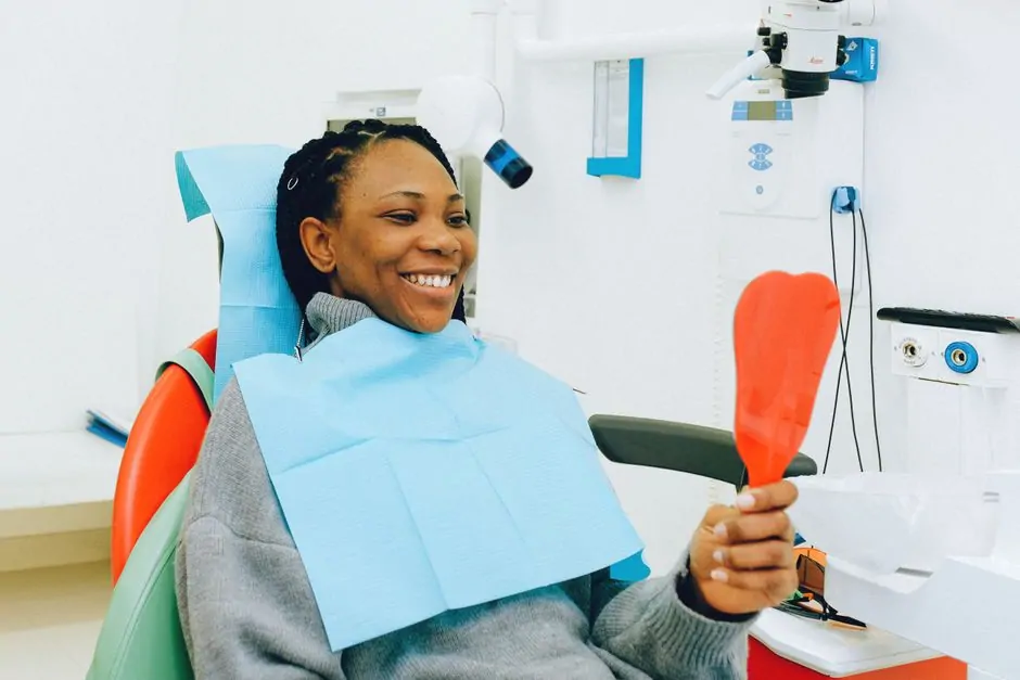 dental bridge patient smiling healthy teeth restorative dentistry